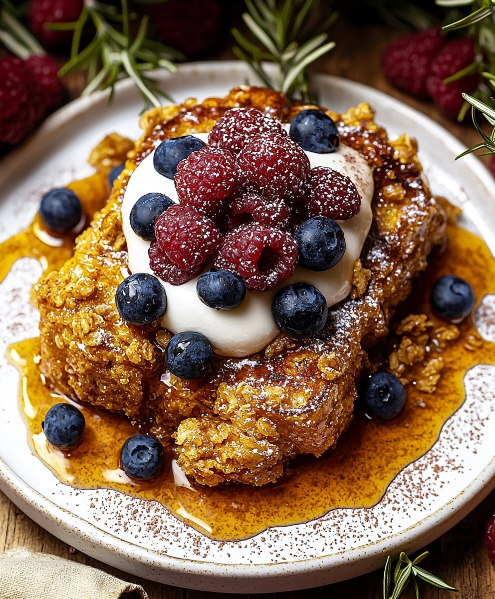 Baked Crunch Cinnamon French Toast