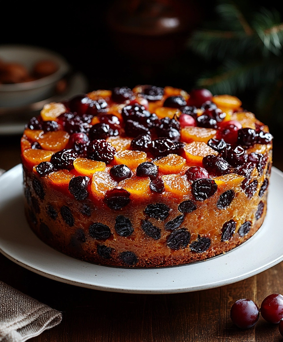Festive Fruit Christmas Cake