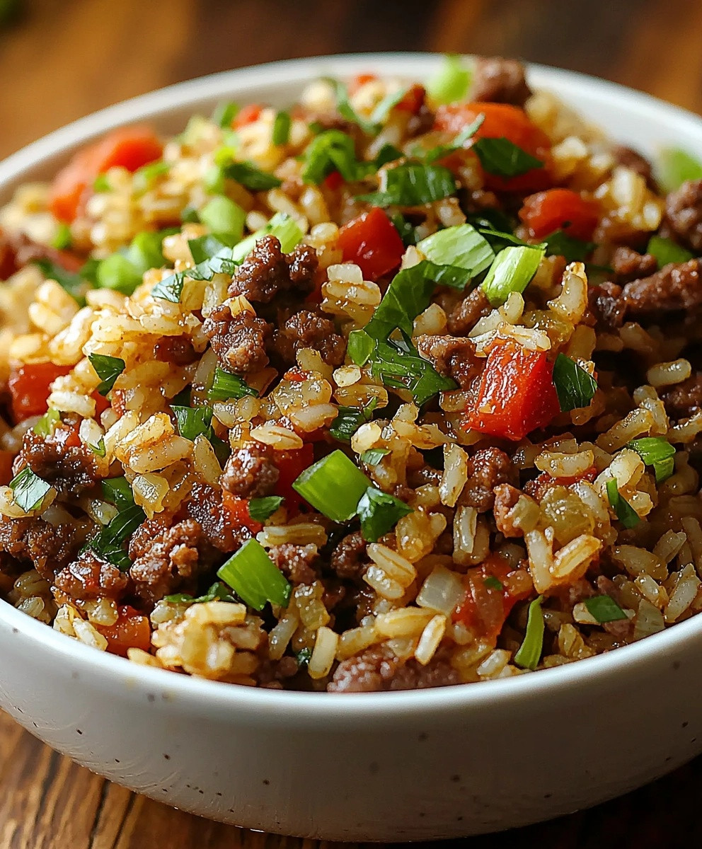 Louisiana Dirty Rice Dish