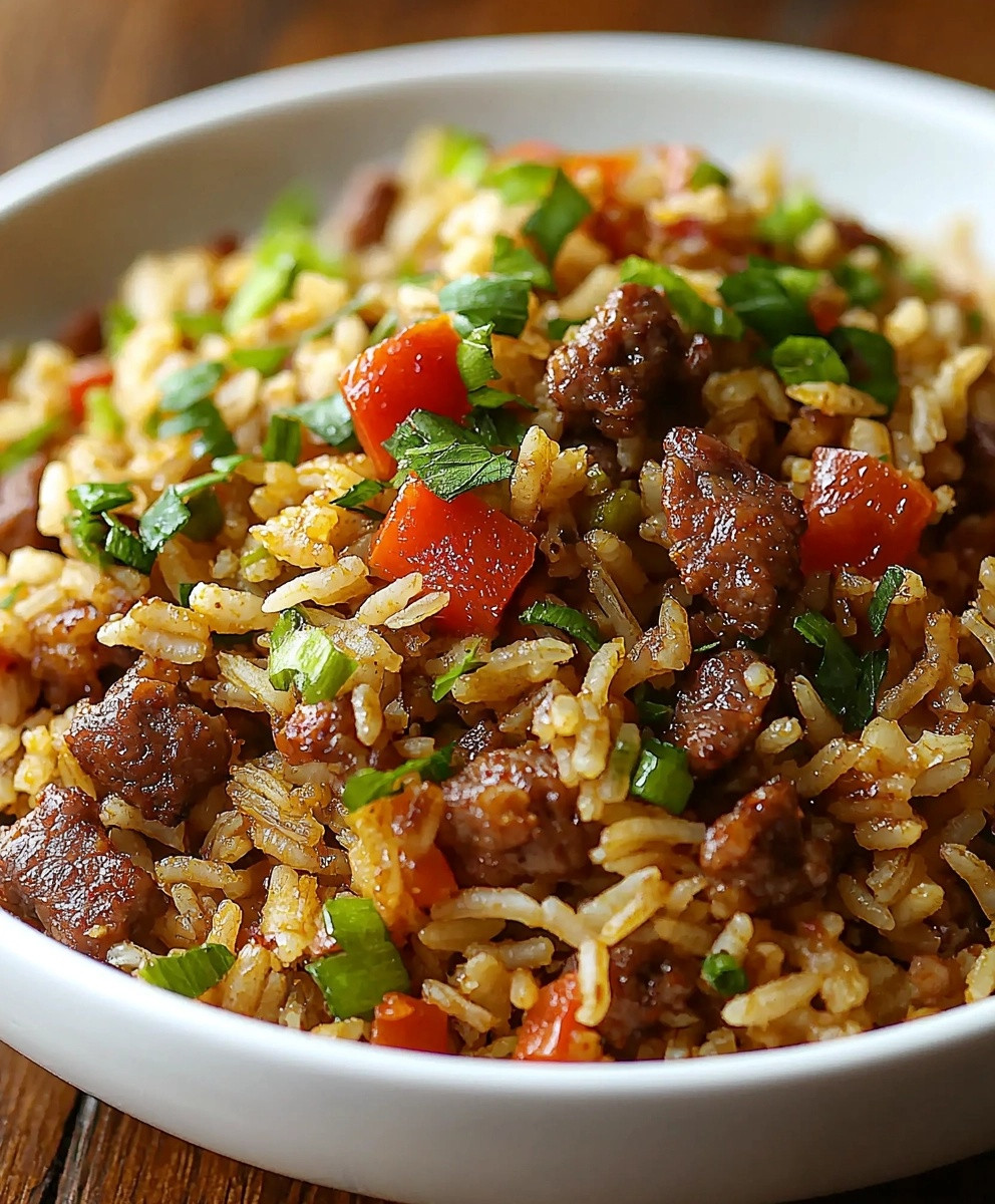 Louisiana Dirty Rice Dish