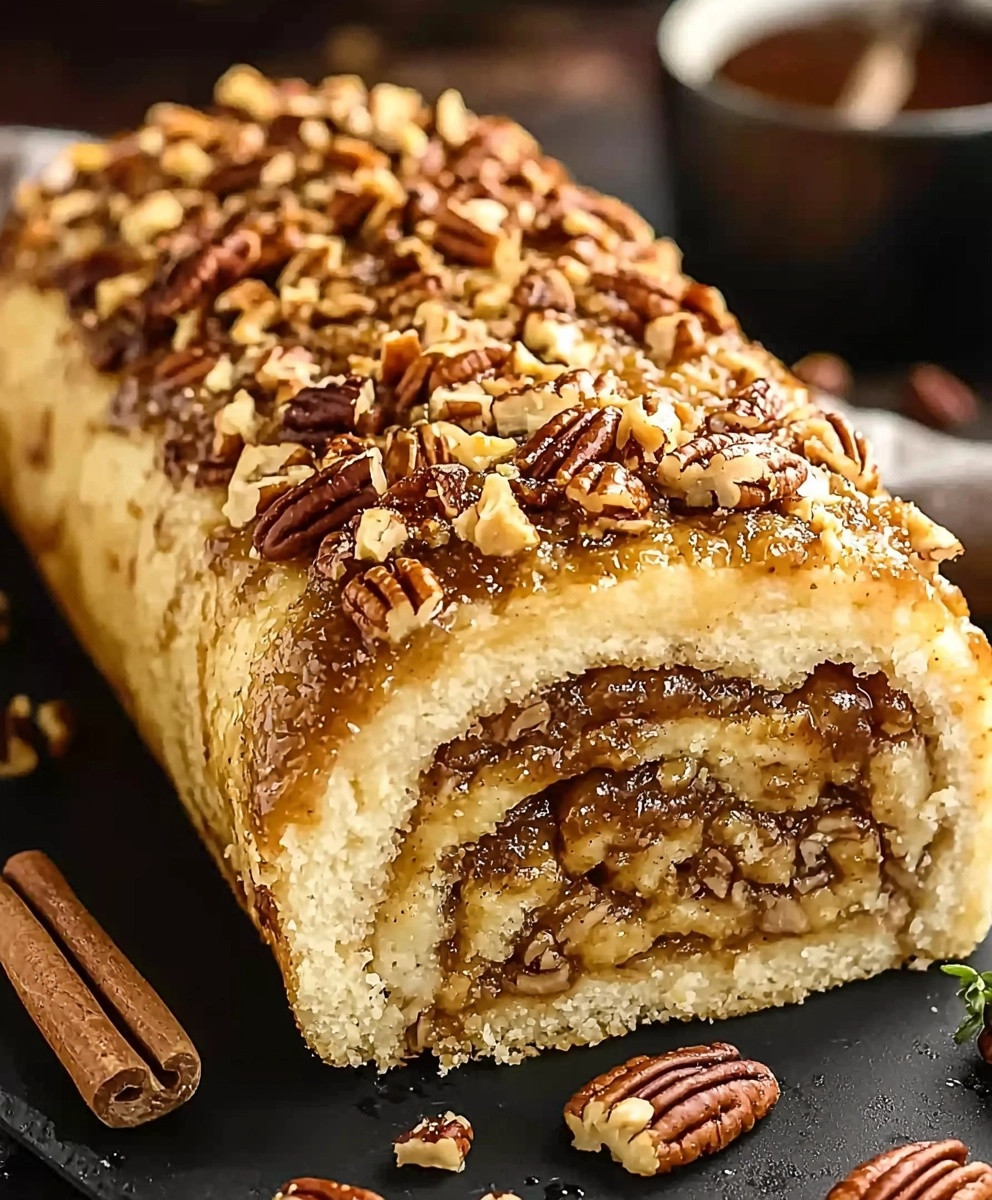 Pecan Pie Cake Roll