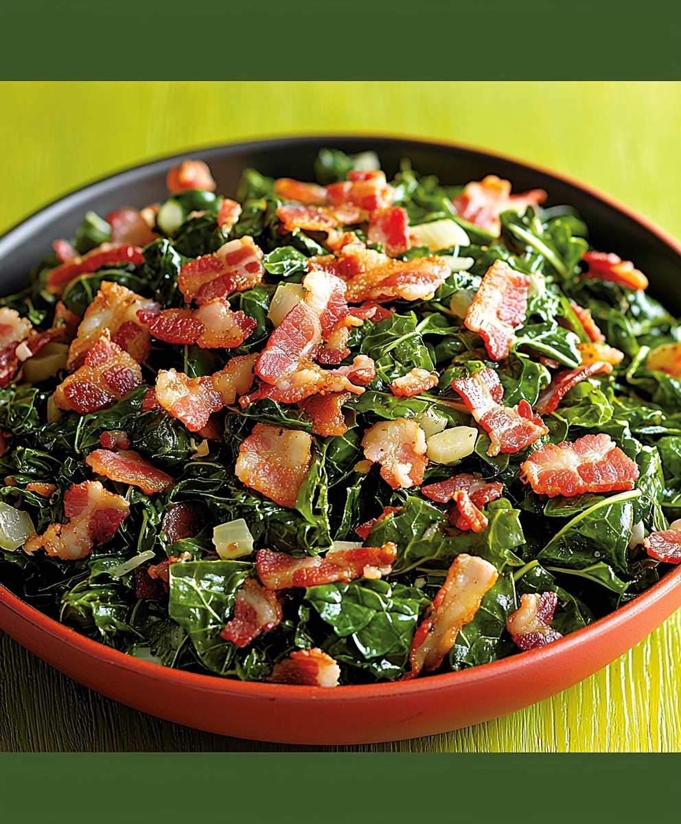 Quick Collard Greens Bacon Dish