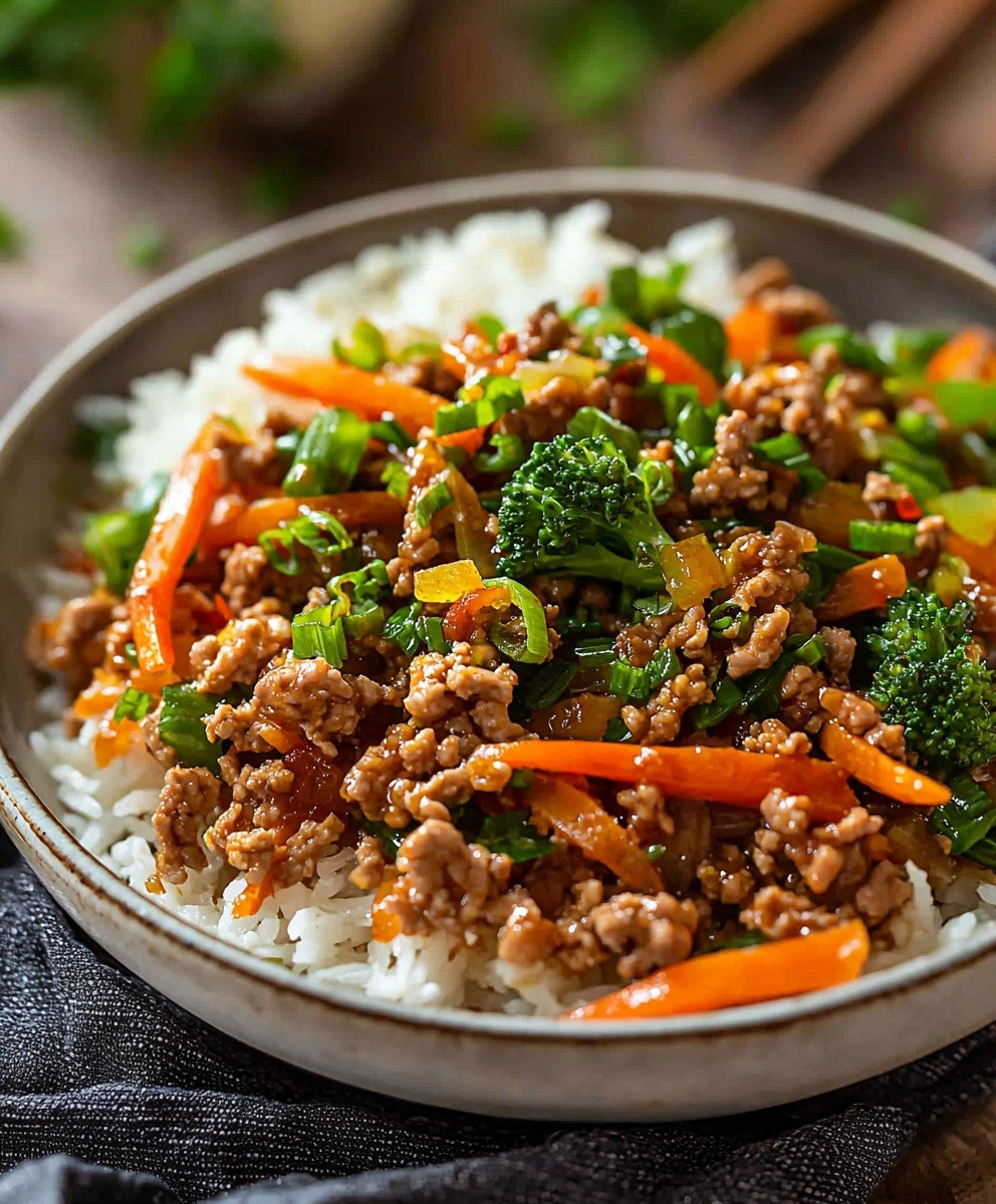 Ground Turkey Teriyaki Stir Fry