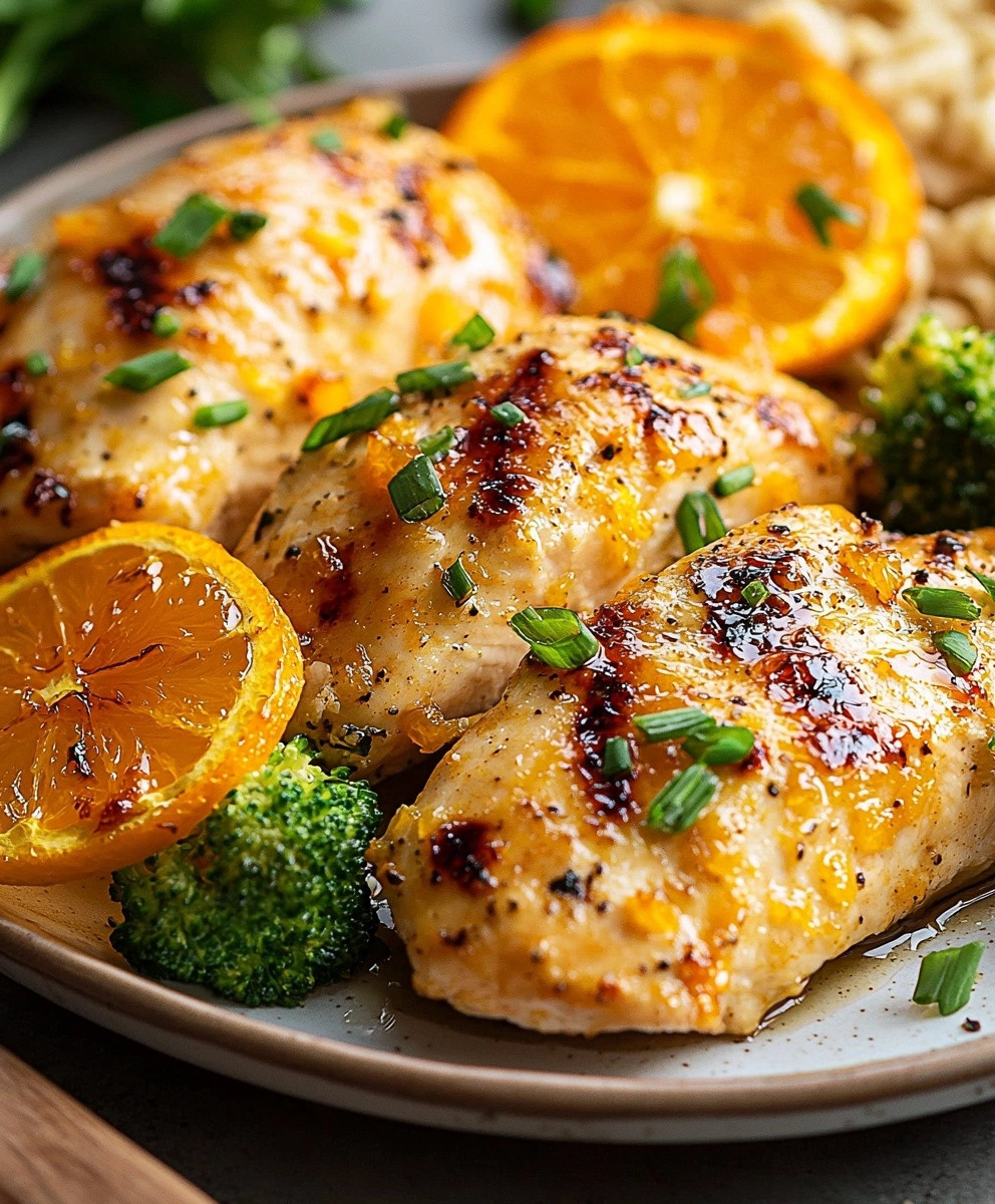 Baked Orange Chicken Dinner