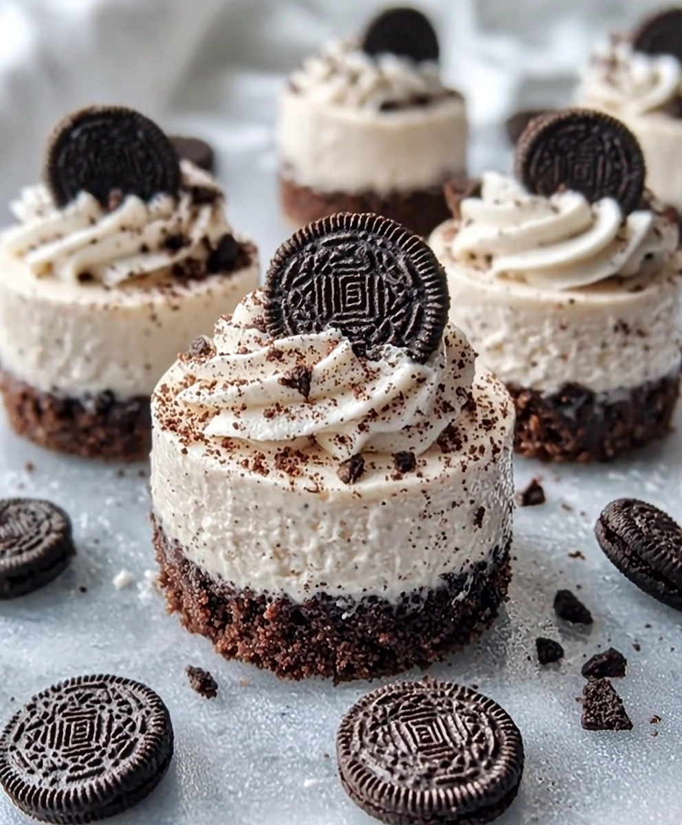 Mini Oreo Cheesecakes