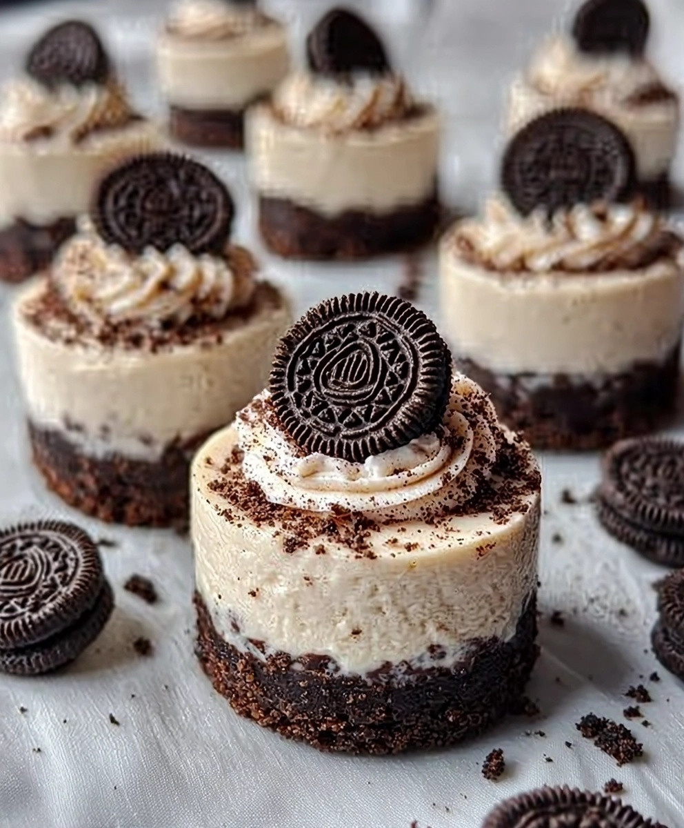 Mini Oreo Cheesecakes