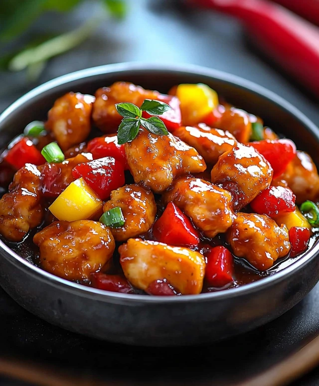 Sweet and Sour Chicken Dish