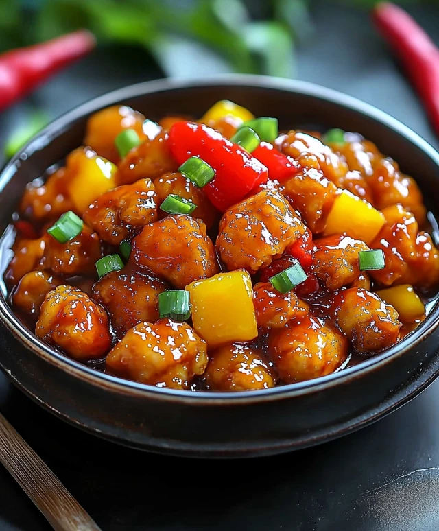 Sweet and Sour Chicken Dish