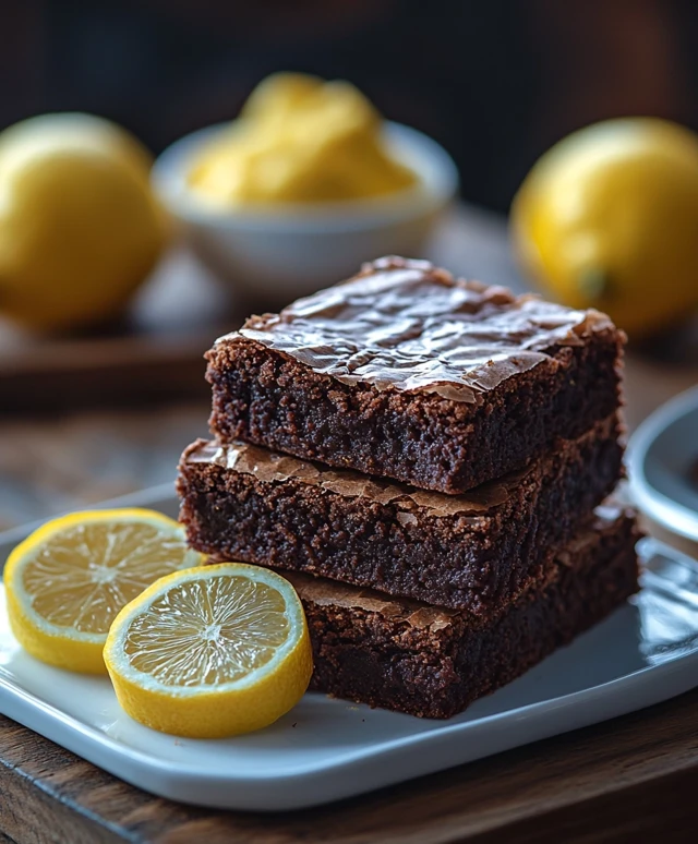 Lemon Brownies Dessert