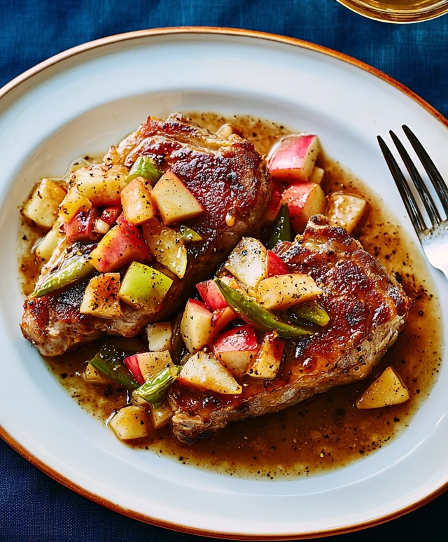 Pork Chops with Green Chiles