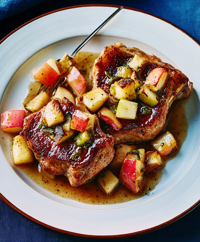 Pork Chops with Green Chiles