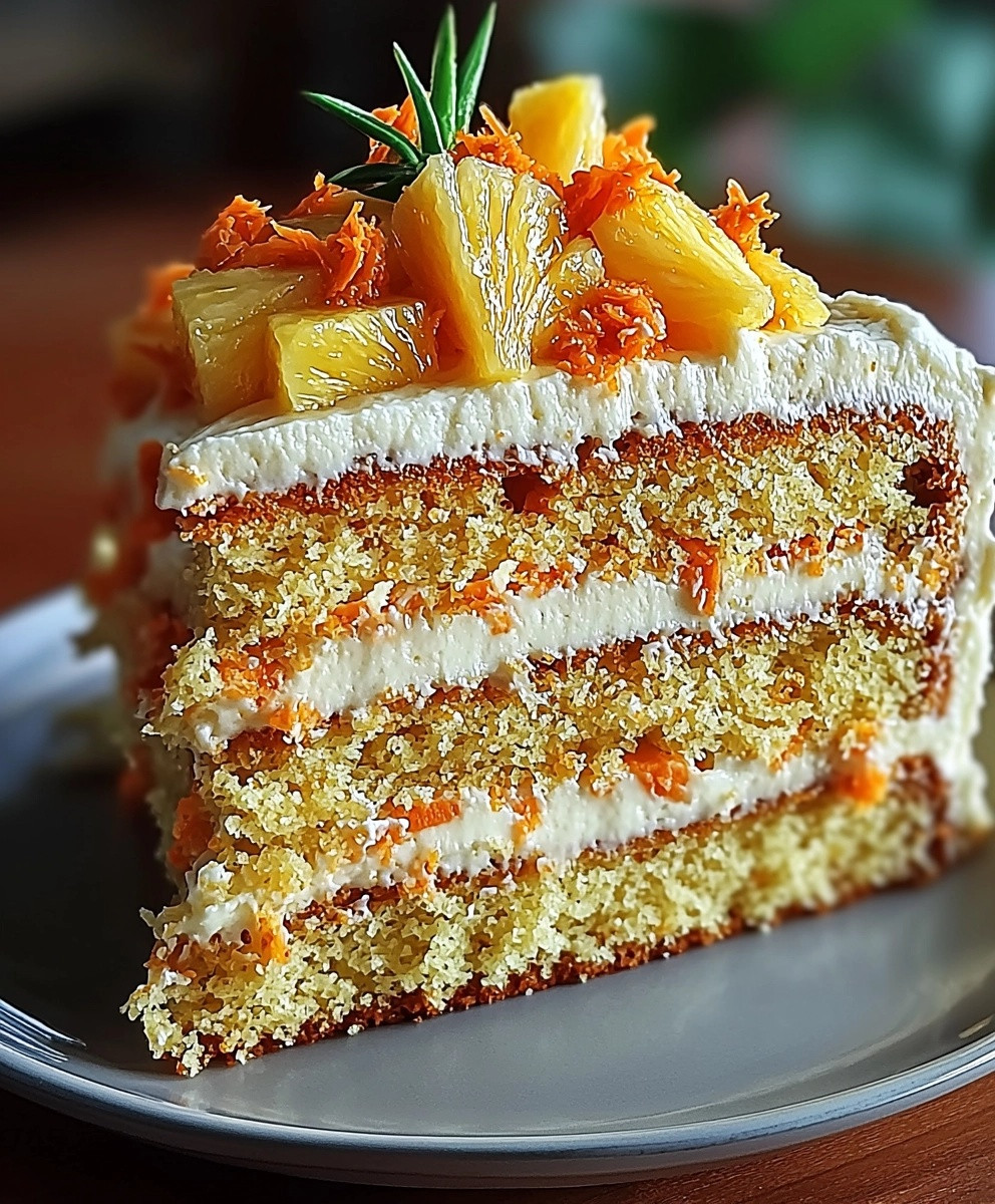 Hawaiian Carrot Pineapple Cake