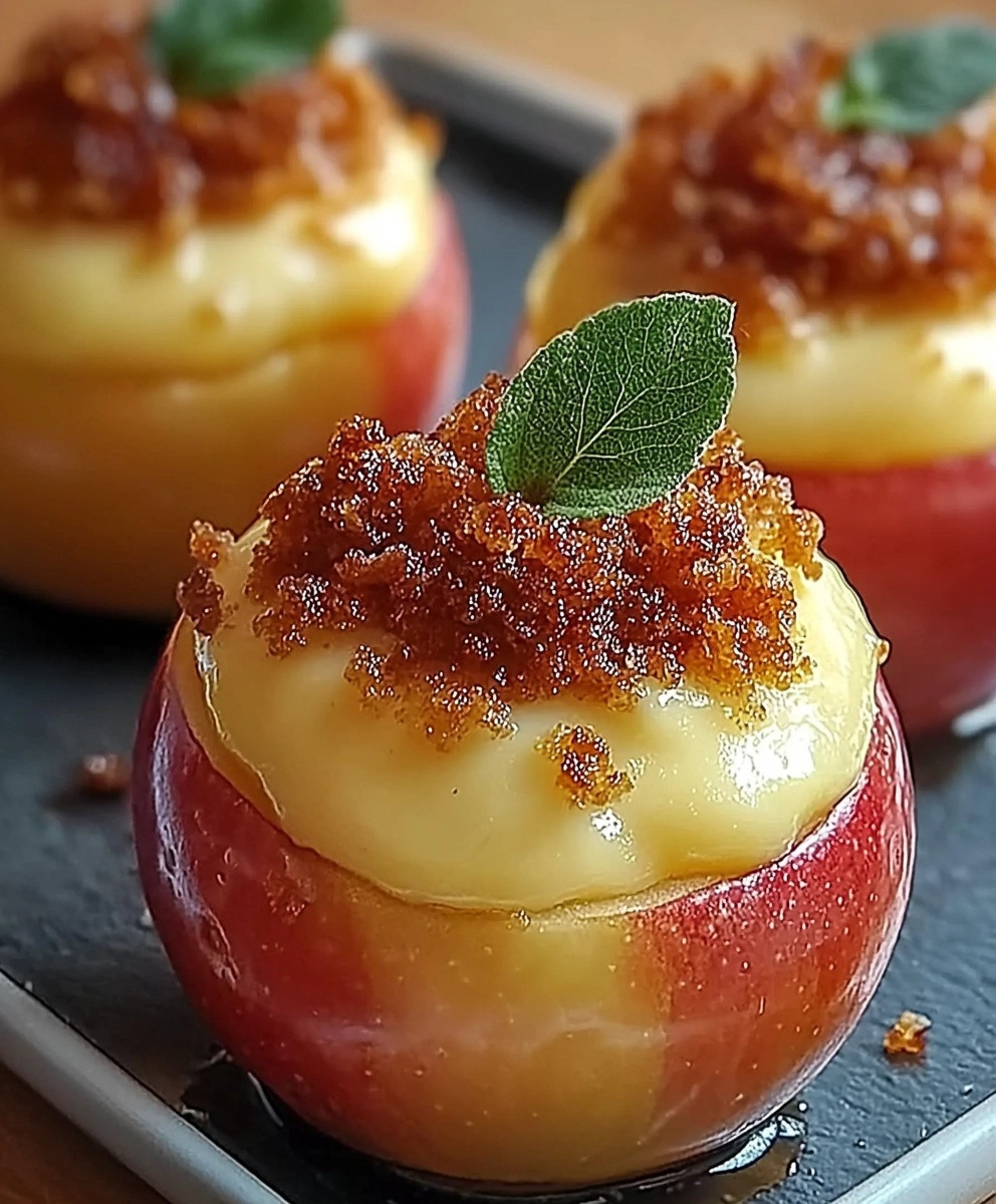 Cheesecake Stuffed Baked Apples