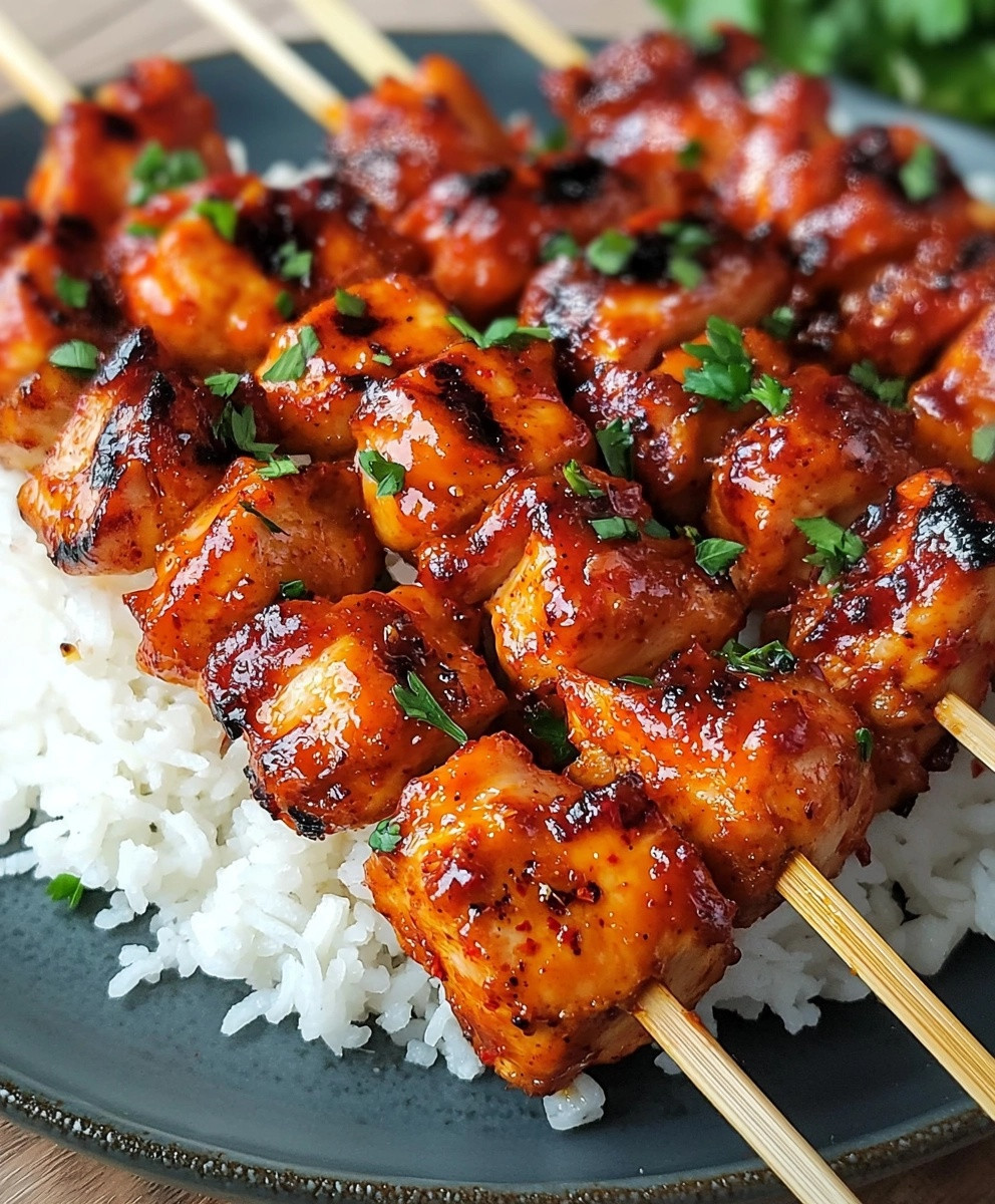 Korean Chicken Skewers