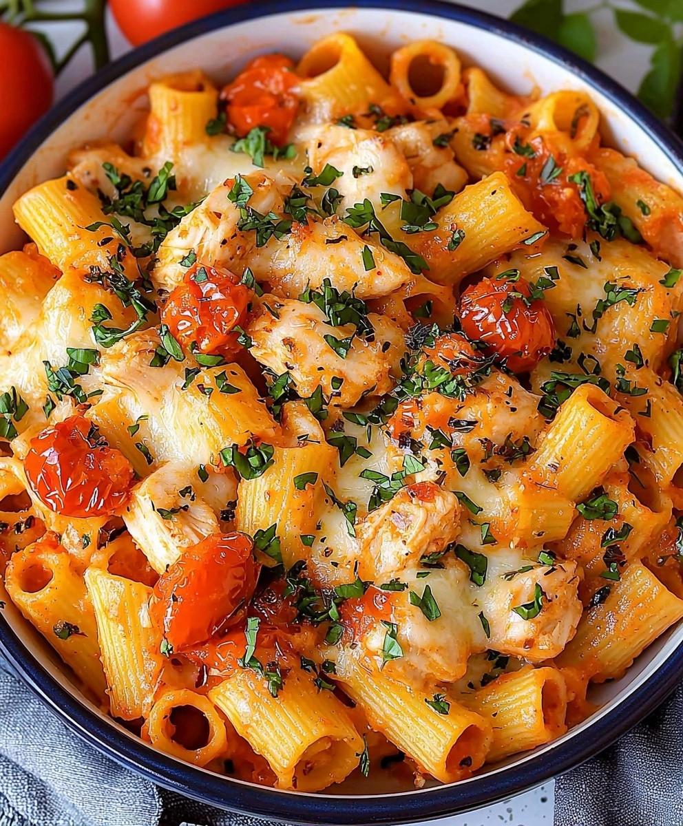 Creamy Tomato Chicken Pasta Dish