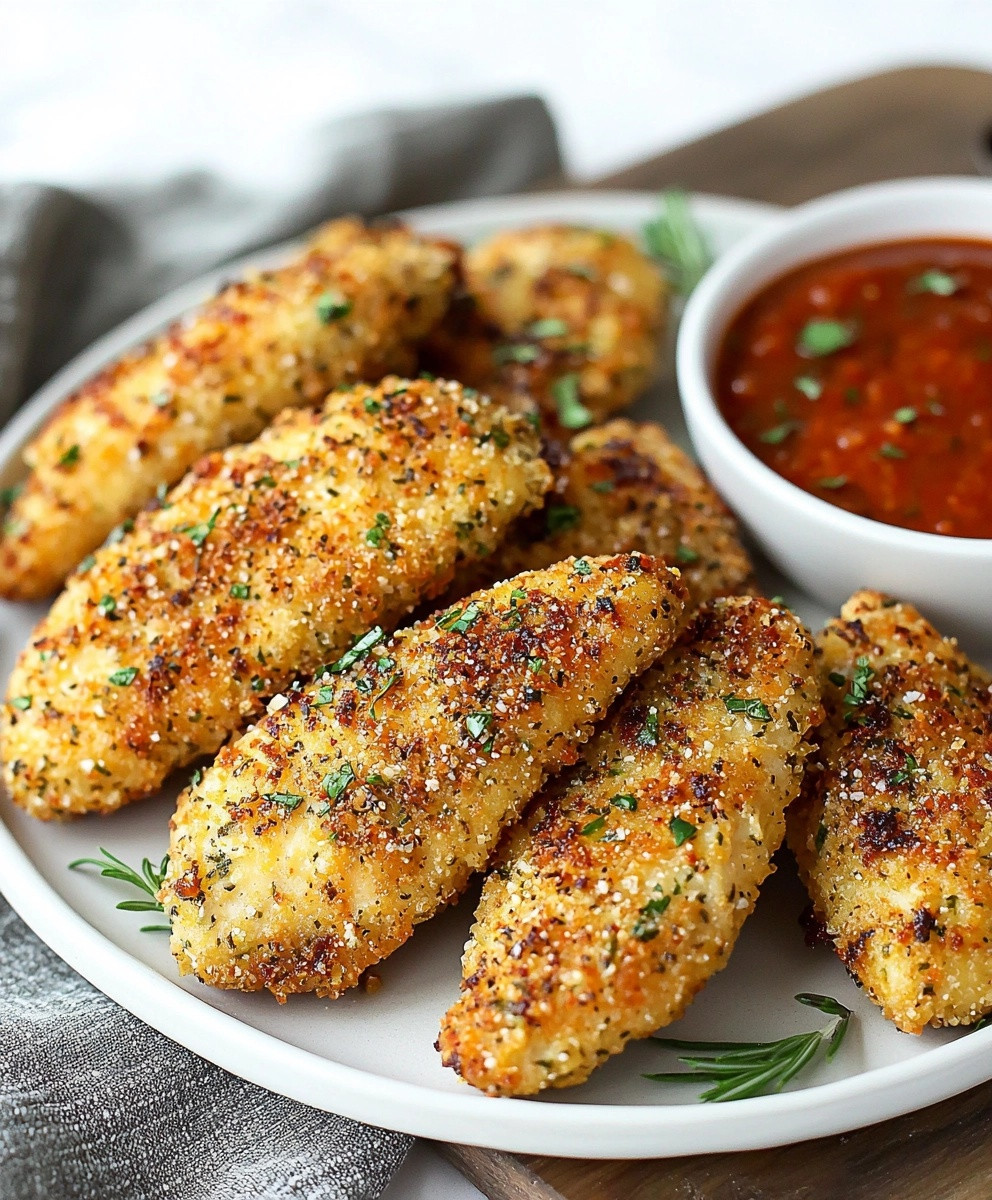 Parmesan Baked Chicken Strips