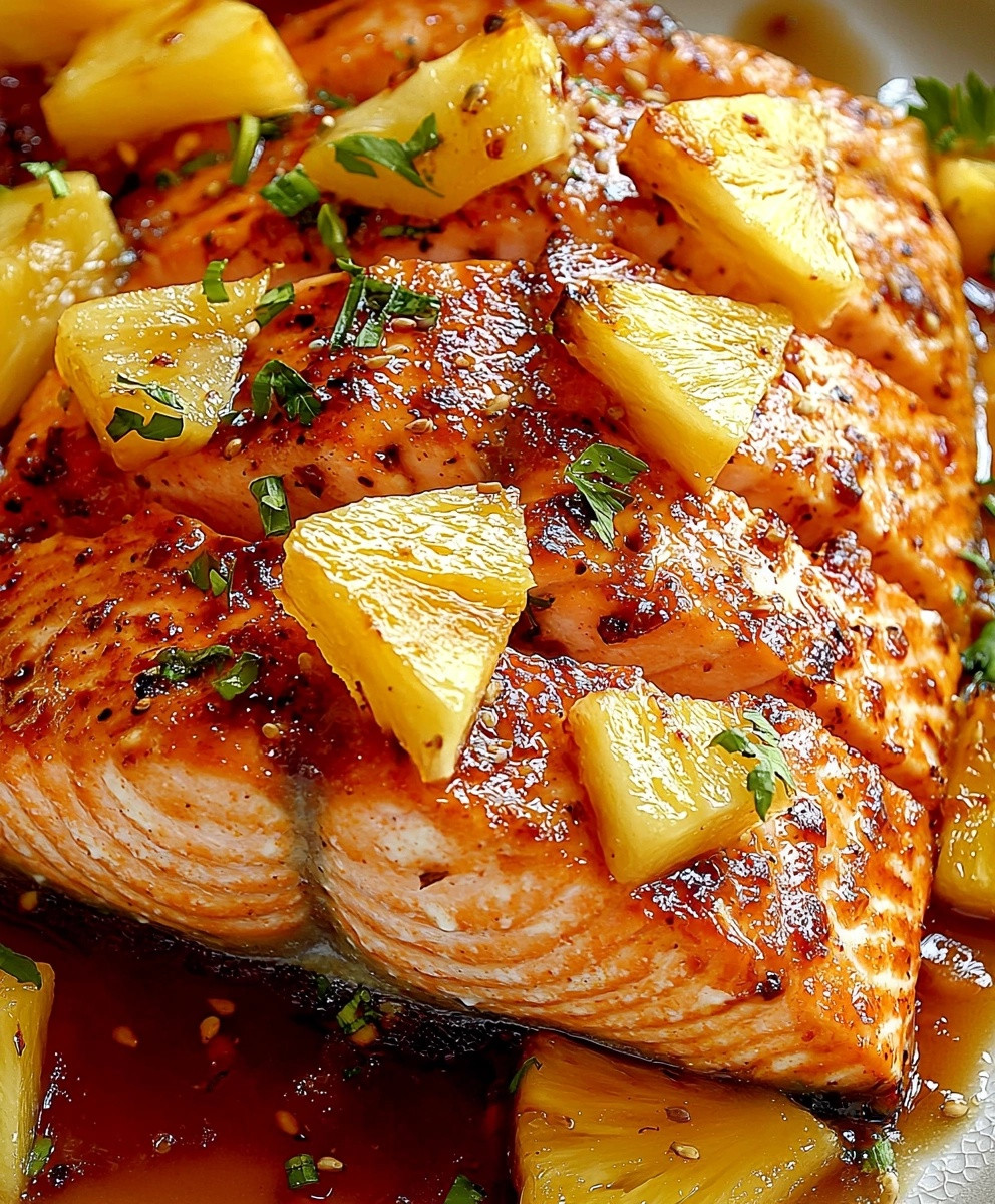 Baked Pineapple Salmon Dish