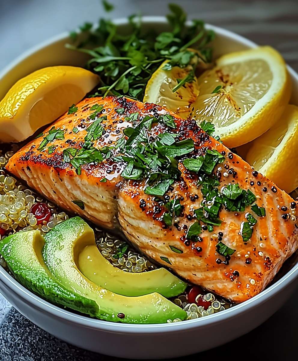 Lemon Herb Salmon Bowl