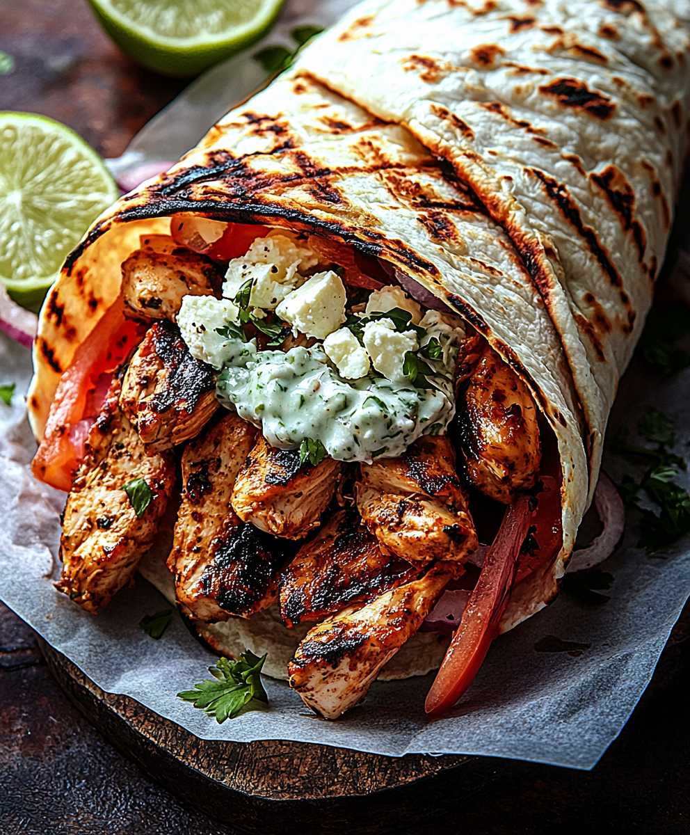 Chicken Gyros Feta Tzatziki