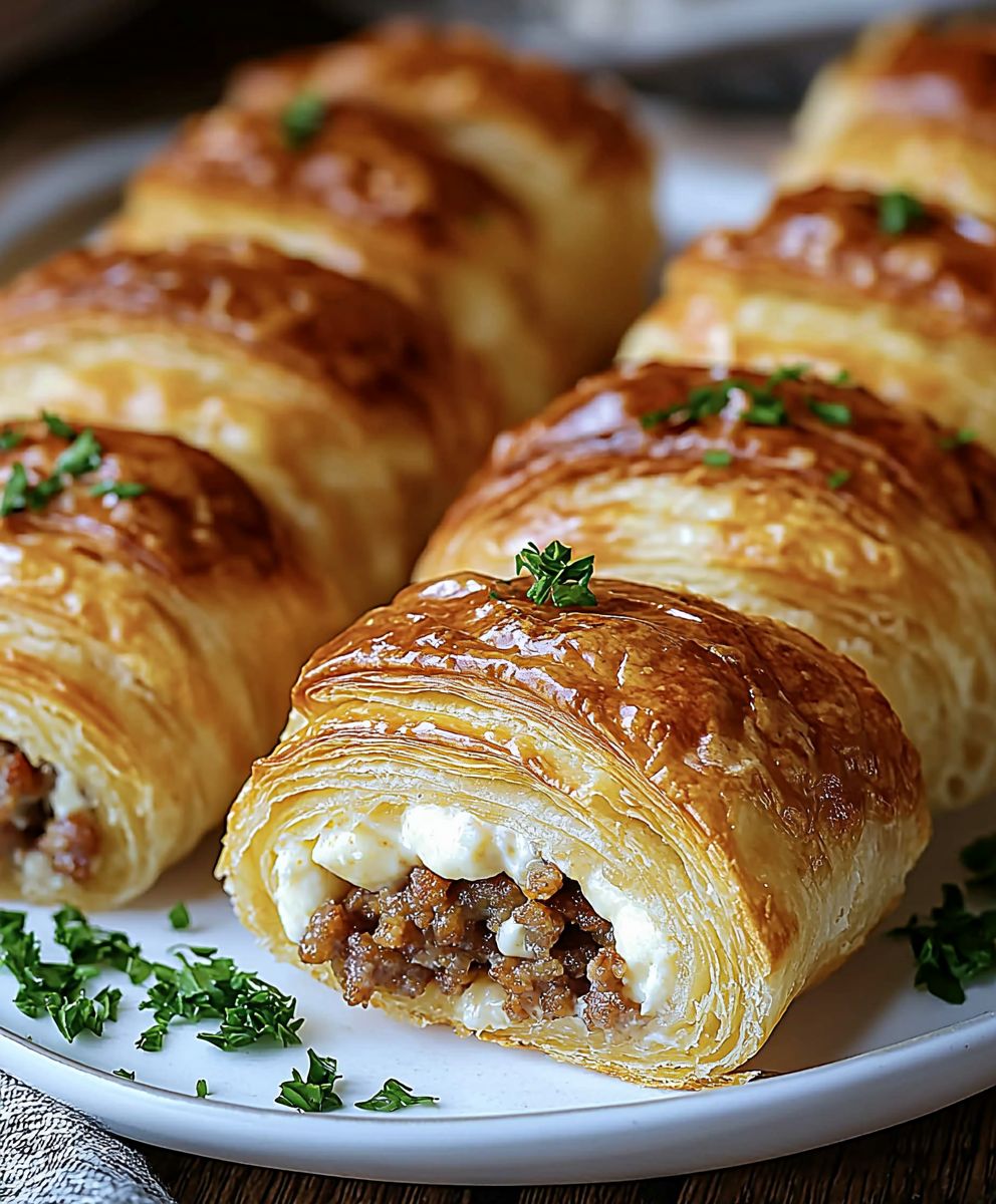 Sausage cream cheese crescents
