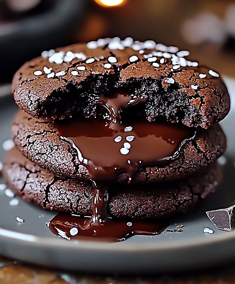 Chocolate Lava Cake Cookies