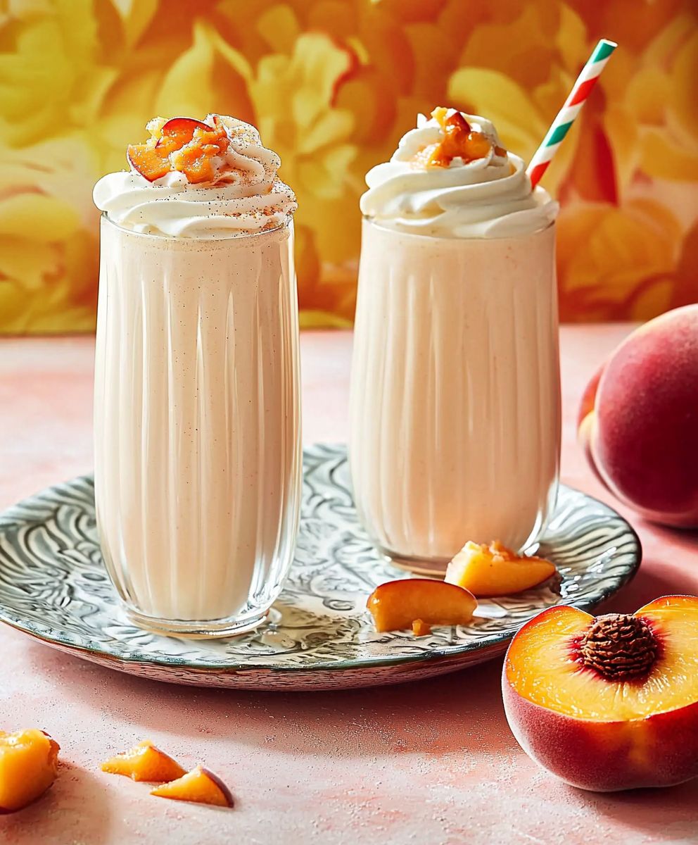 Peach Milkshake Delight