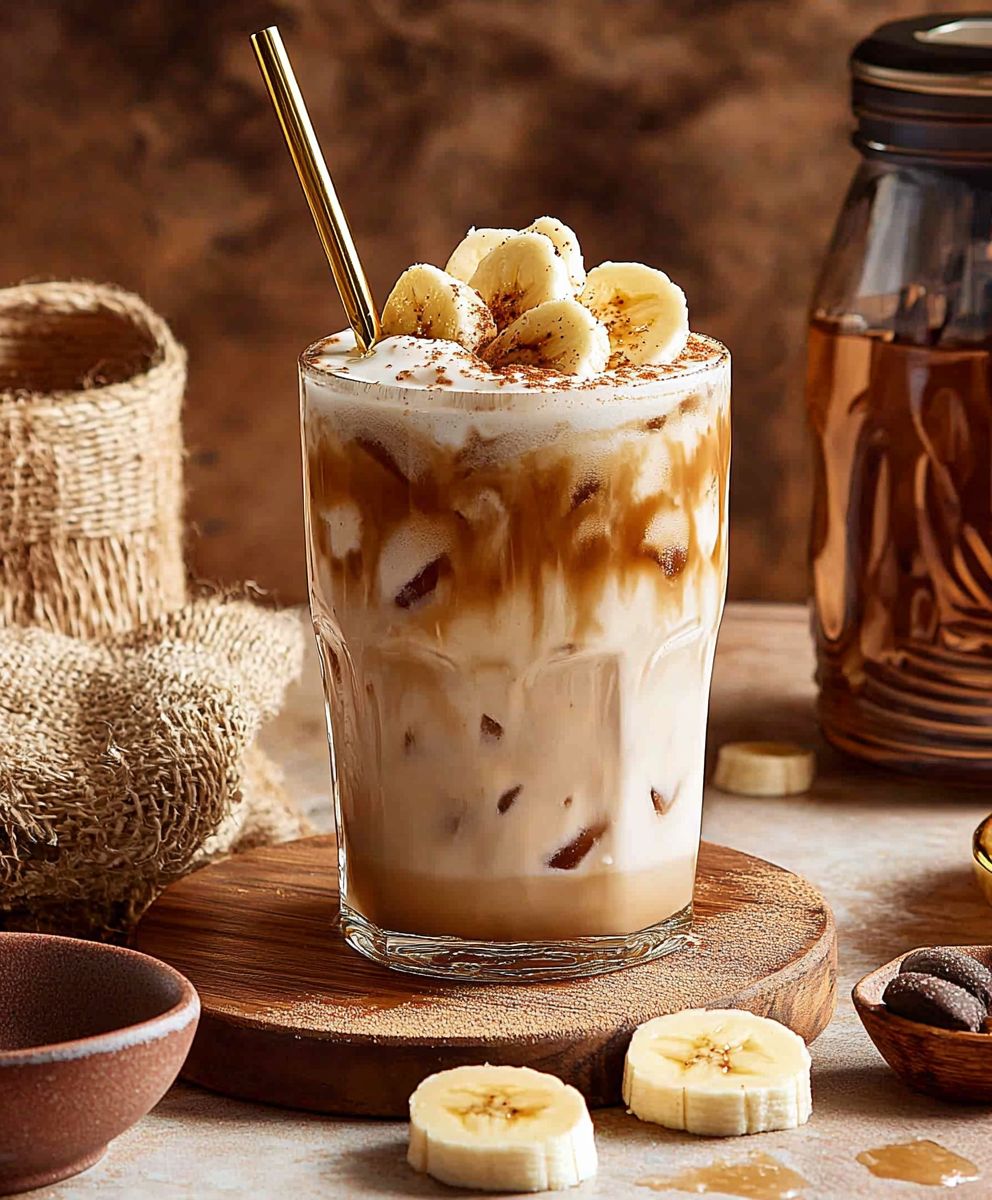 Caramelized Banana Iced Latte