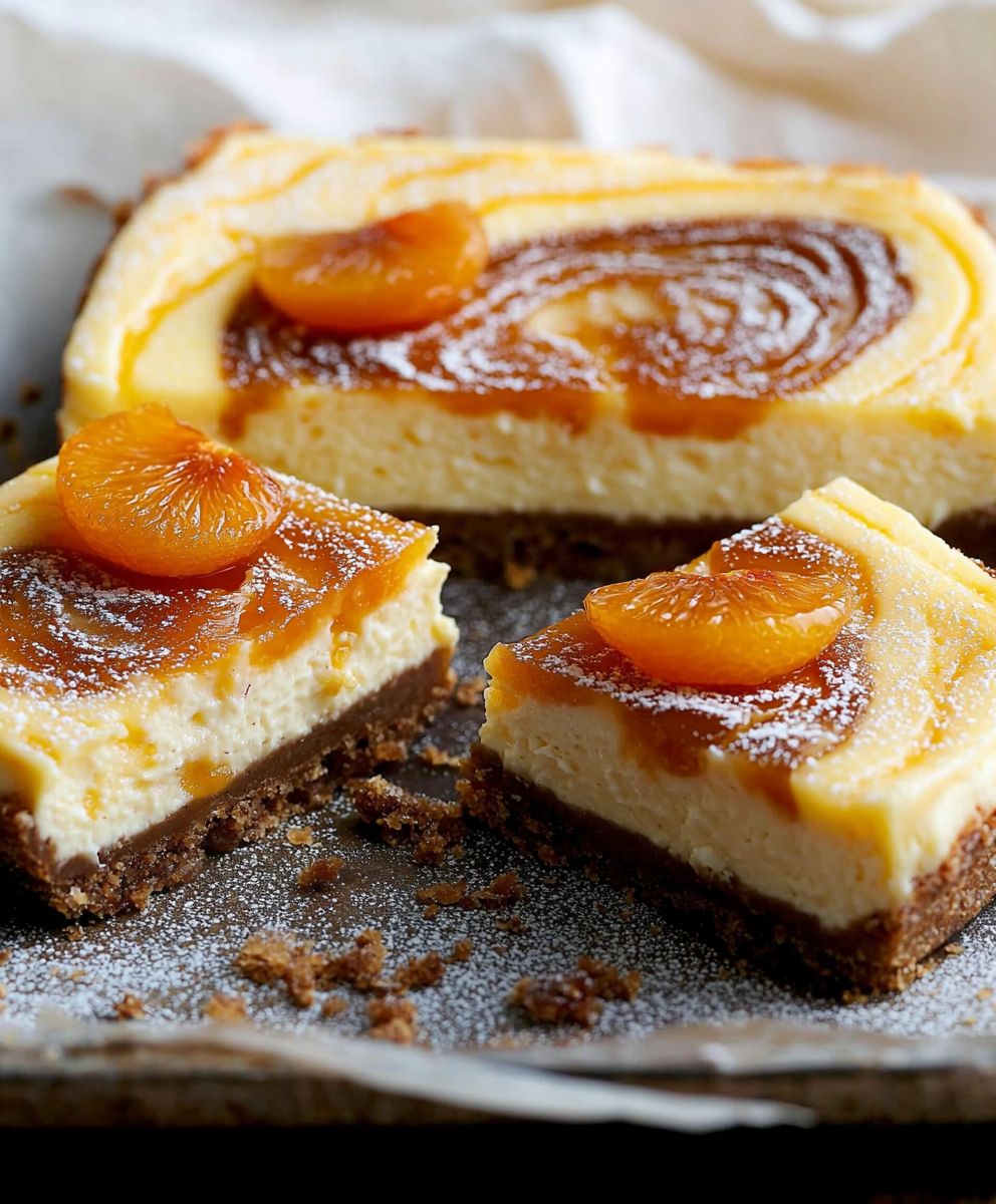 Apricot Cheesecake Slice