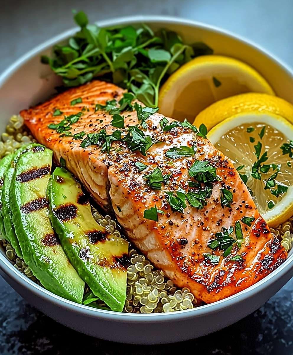 Lemon Herb Salmon Bowl