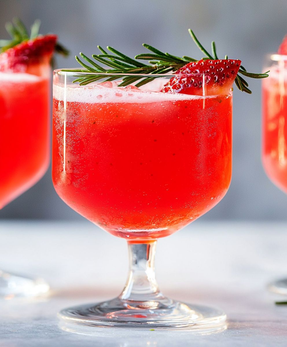 Strawberry Rosemary Gimlet