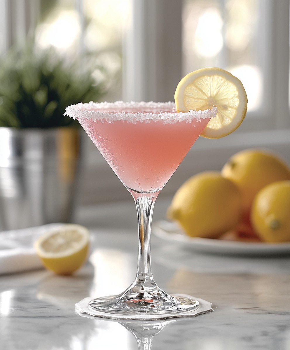 Pink Lemon Drop Martini