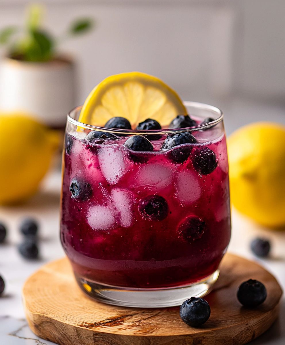 Blueberry tea lemonade