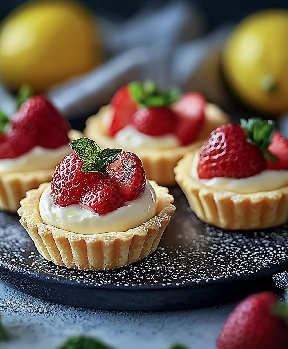 Strawberry Mascarpone Tartlets