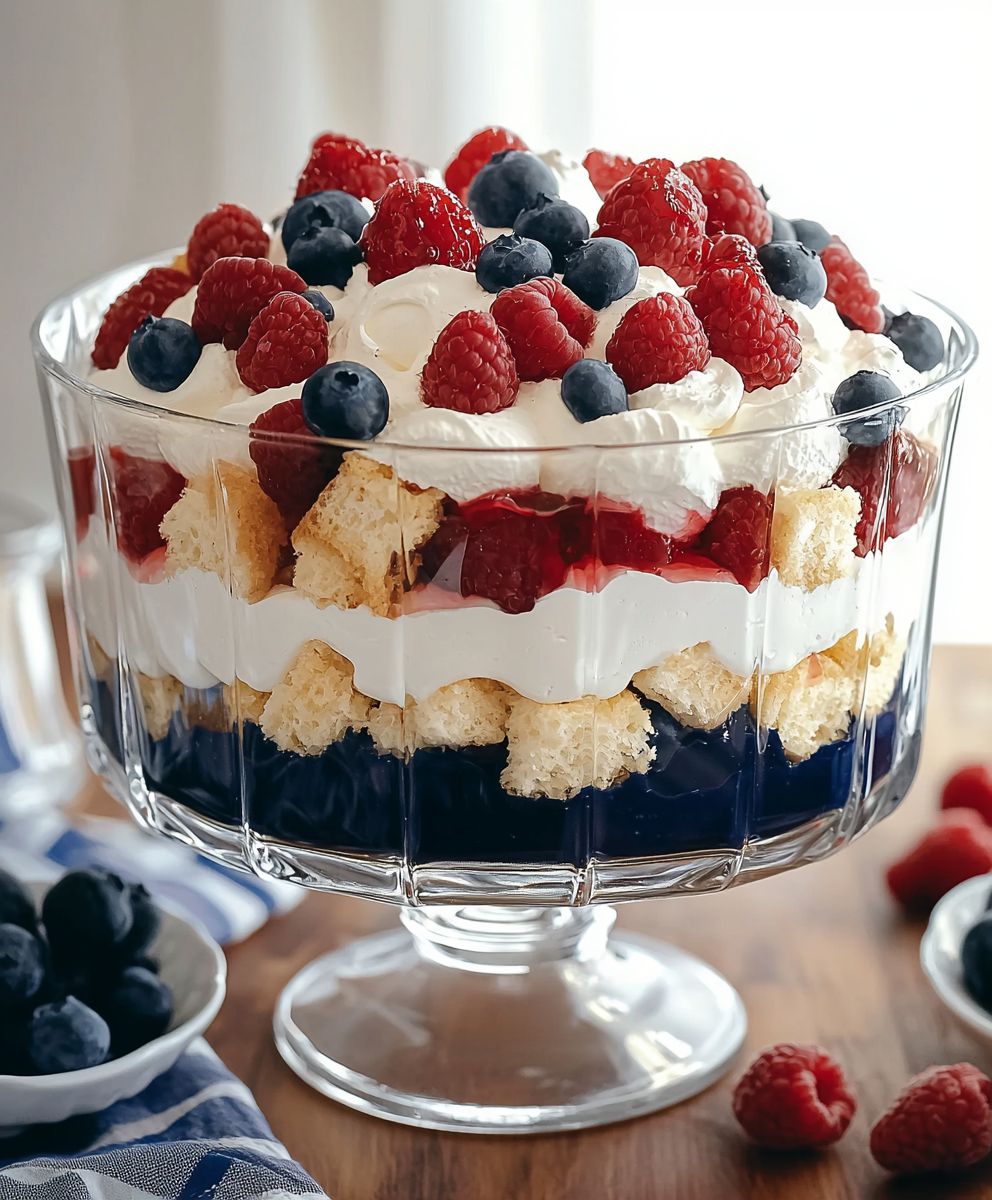 Red White Blue Trifle