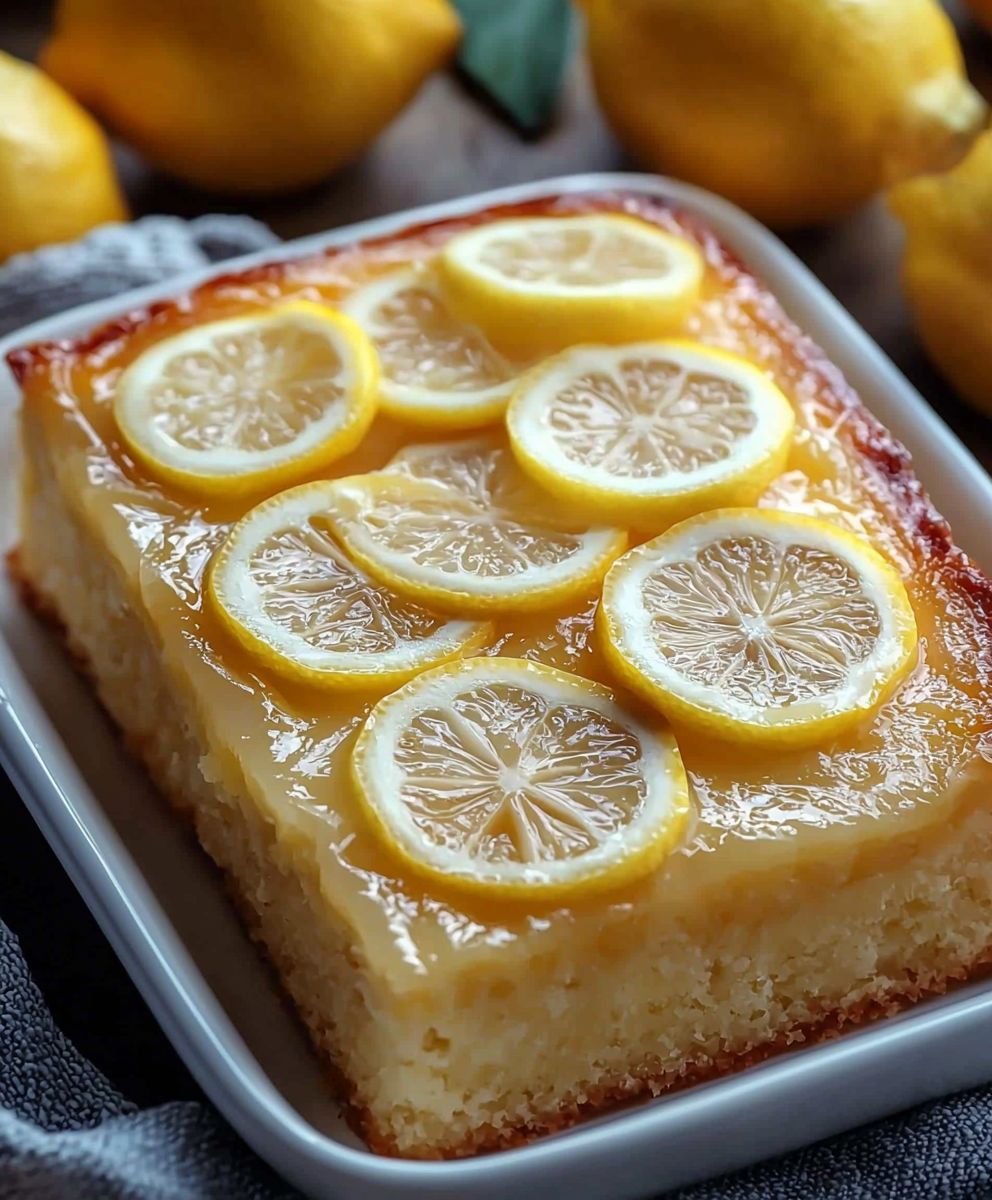 Lemon cake dessert
