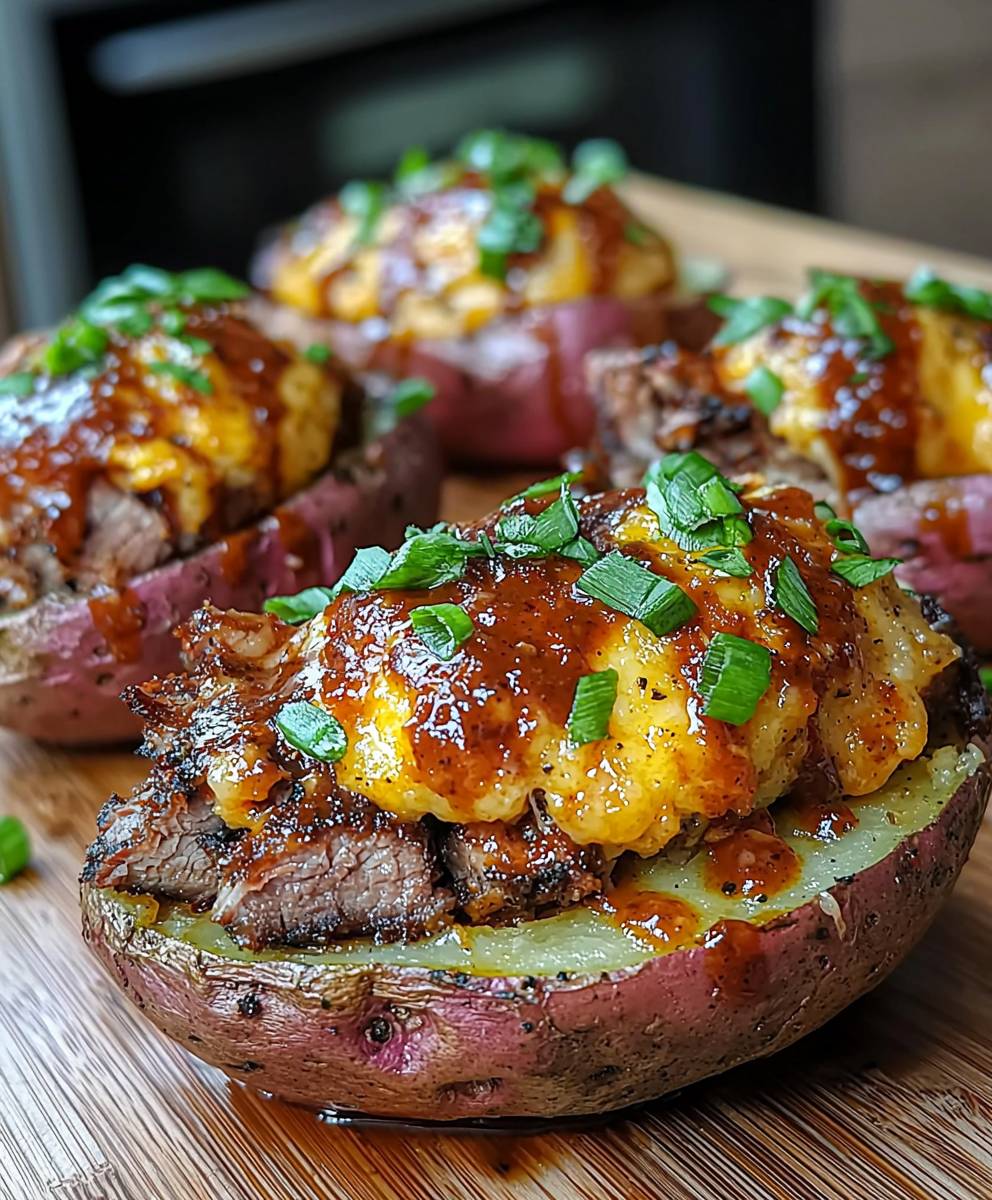 Brisket Twice Baked Potatoes
