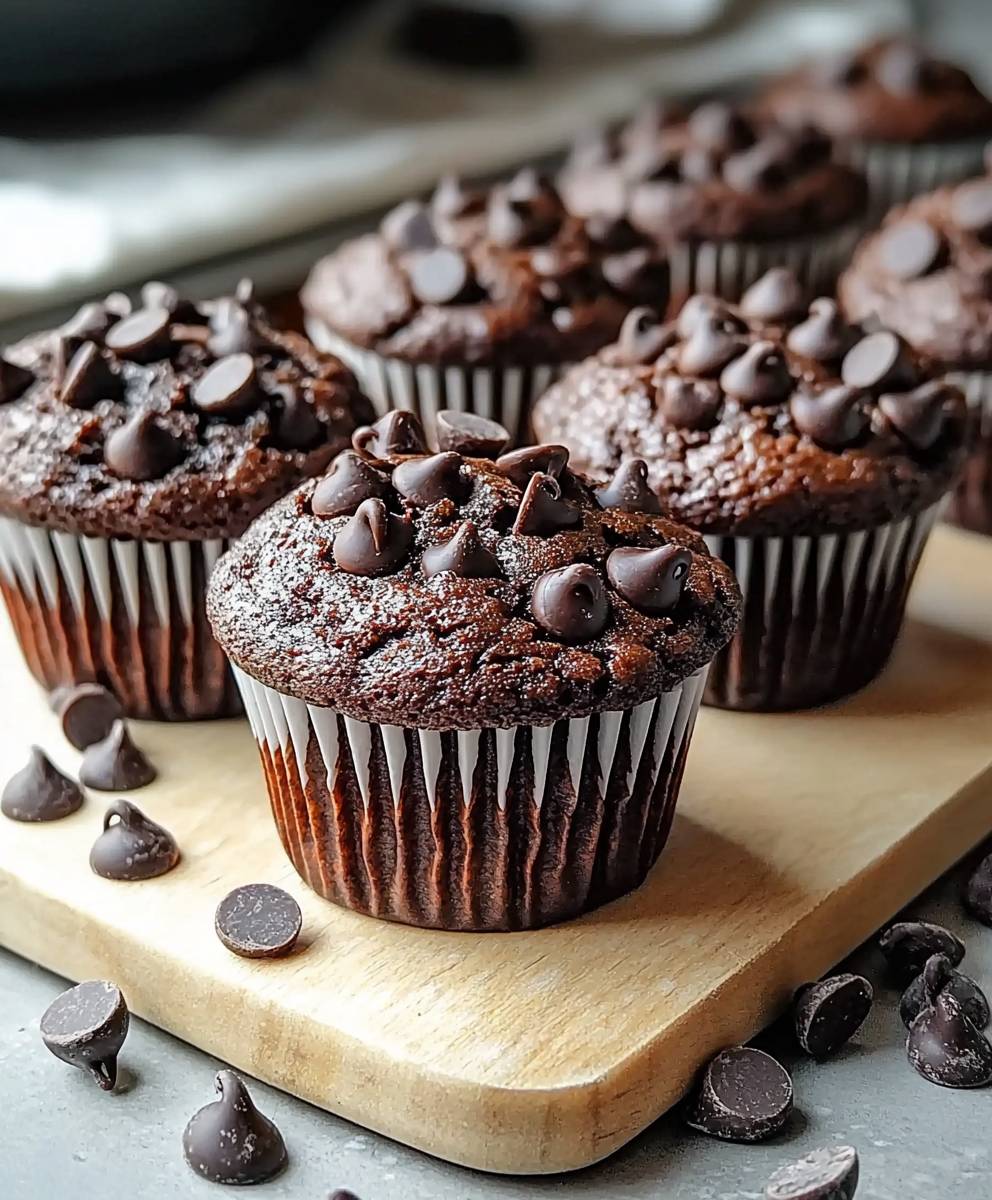 Double chocolate chip muffins
