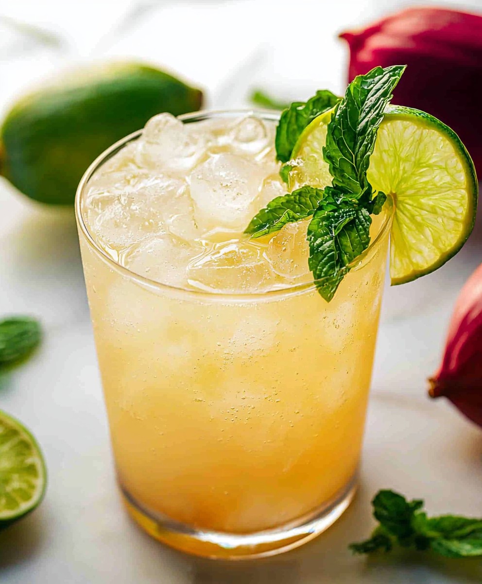 Guava Limeade Mocktail