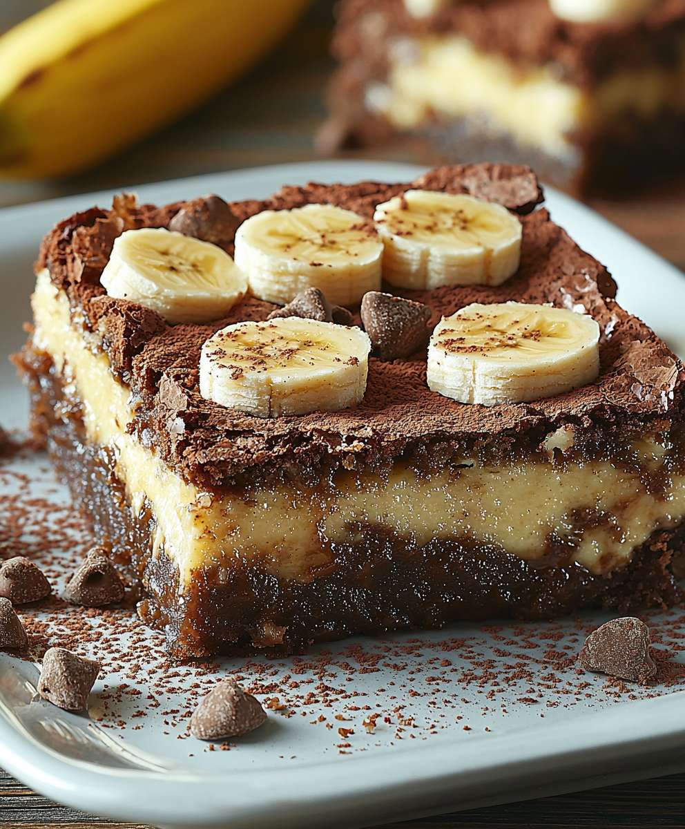 Banana pudding brownies