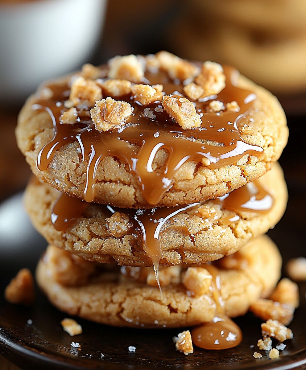 Salted Caramel Crunch Cookies