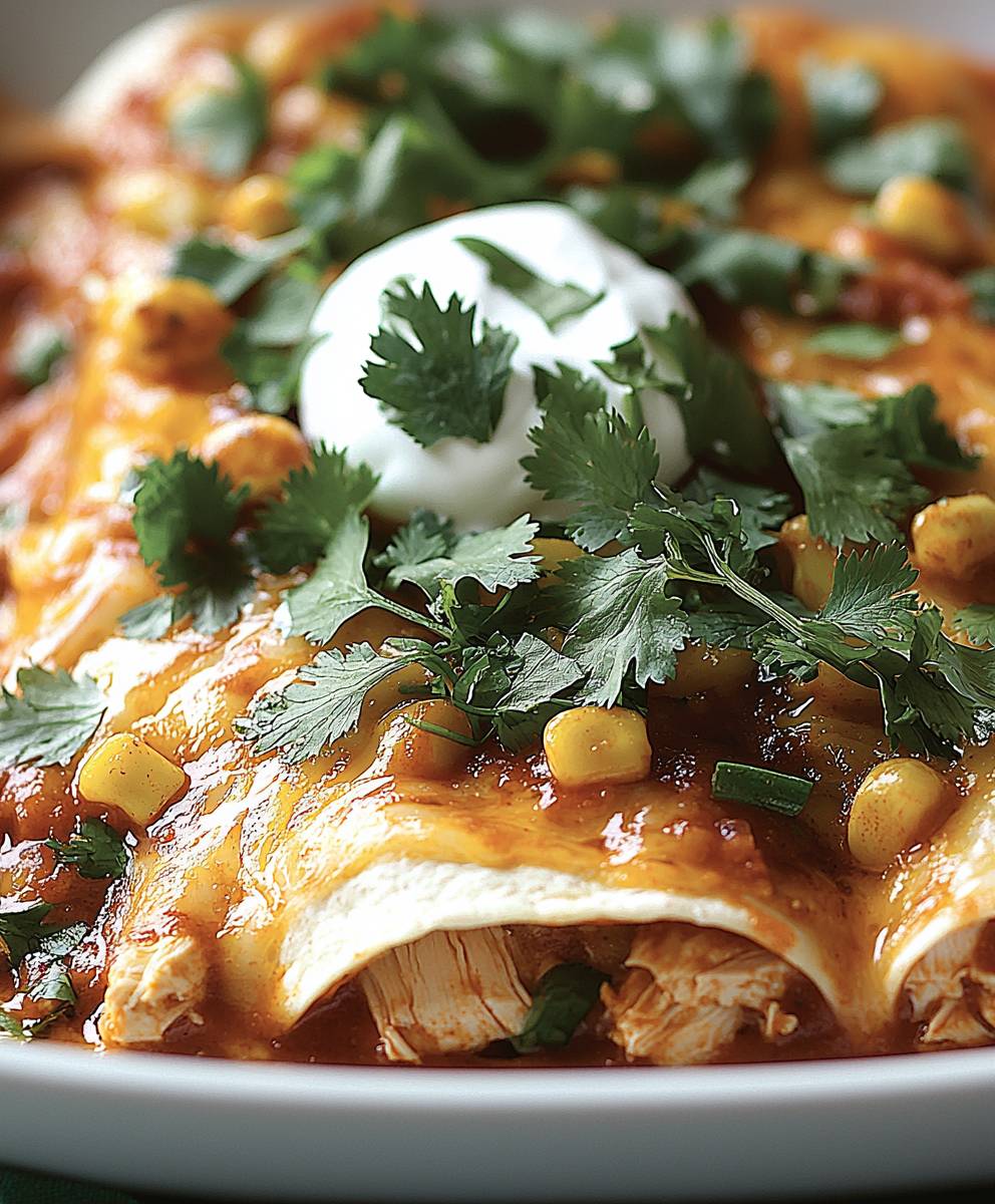 Chicken enchiladas