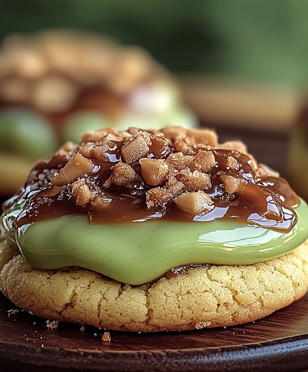 Caramel Apple Cheesecake Cookies
