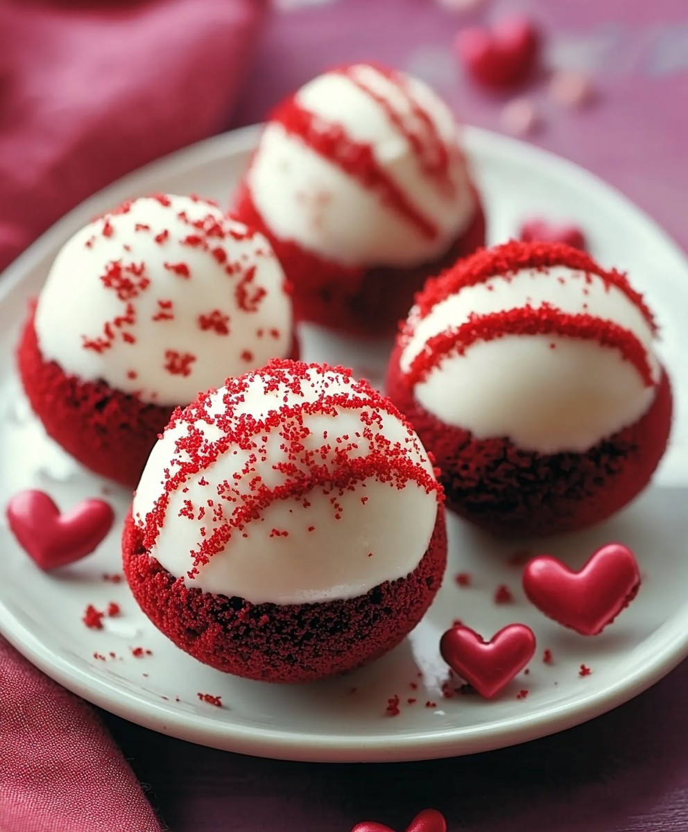 Valentines Day Red Velvet Balls