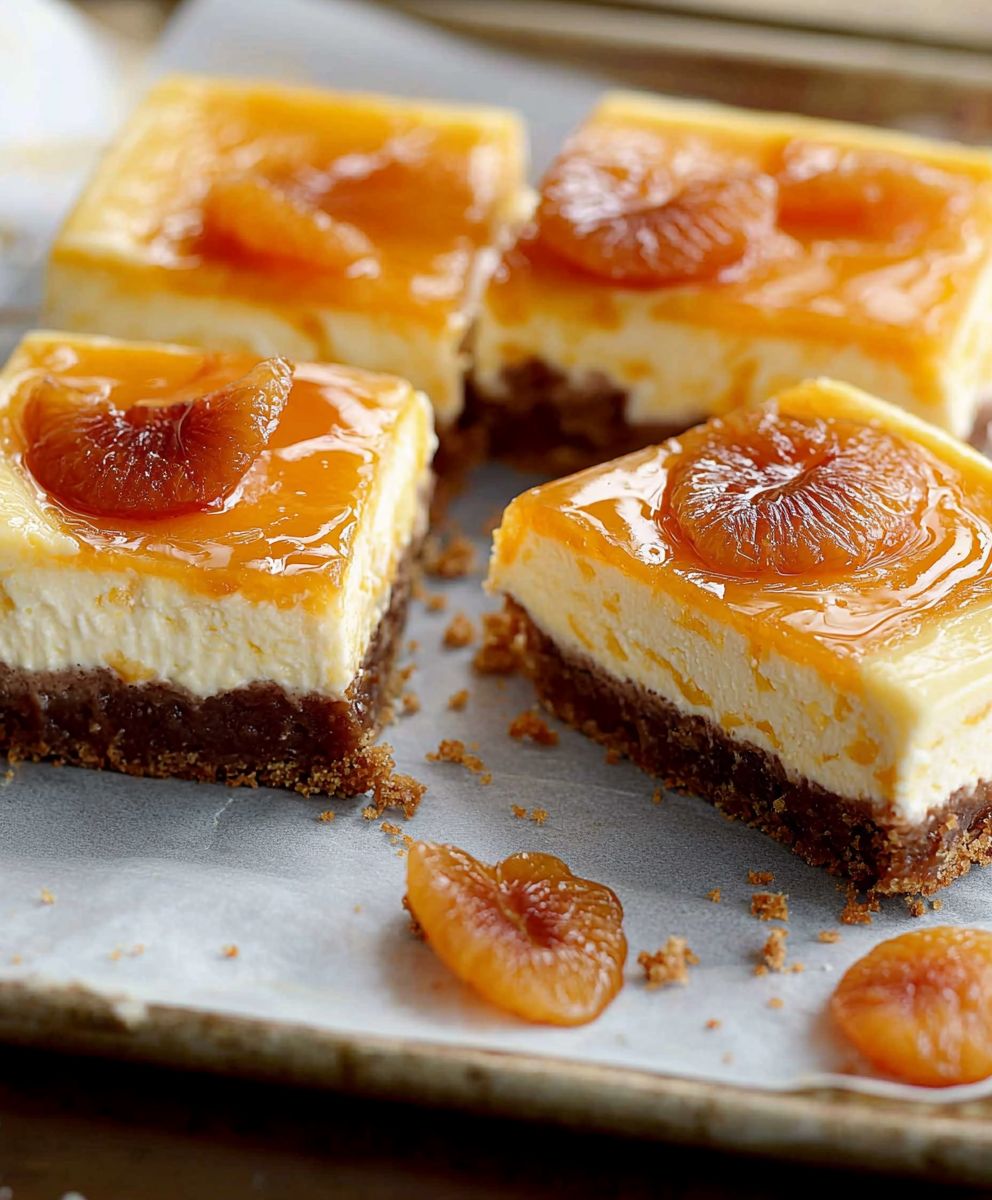 Apricot Cheesecake Slice