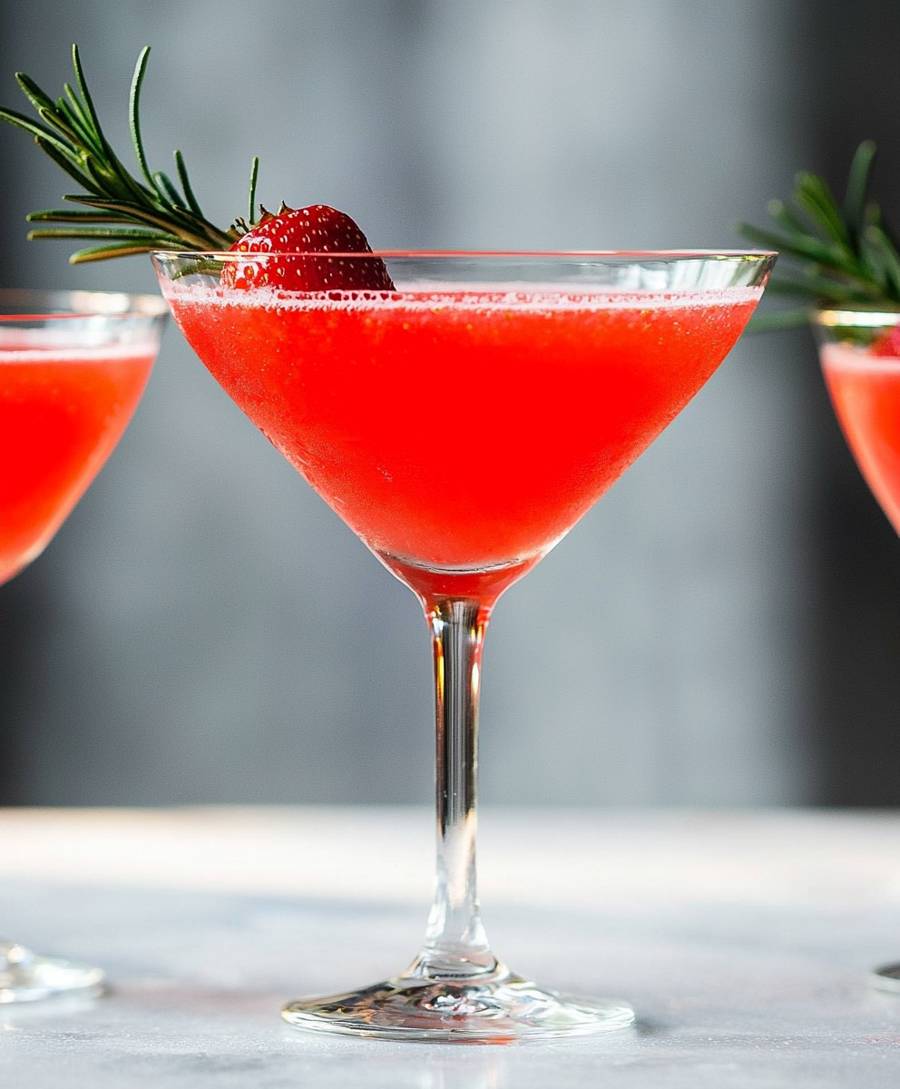 Strawberry Rosemary Gimlet