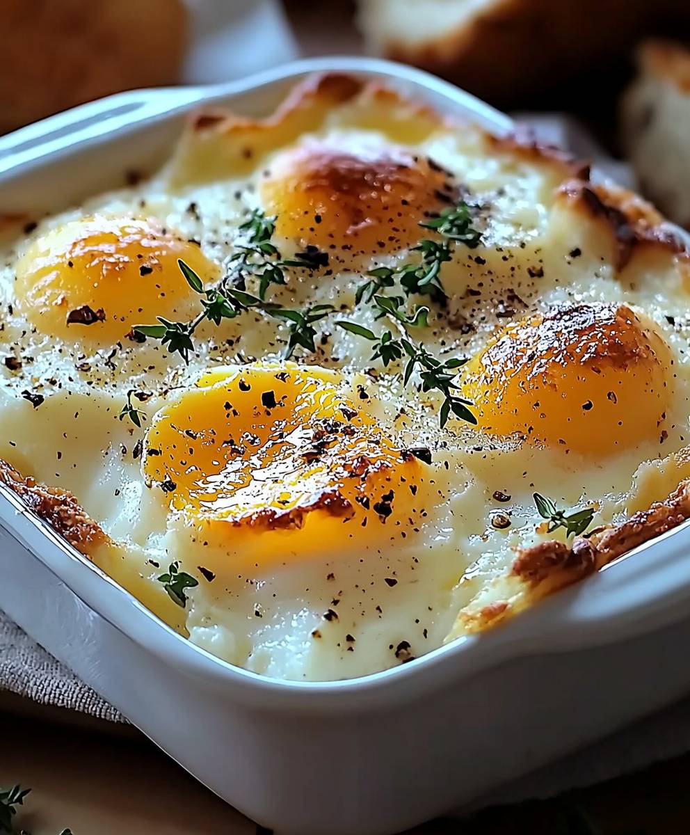 Baked Cottage Cheese Eggs