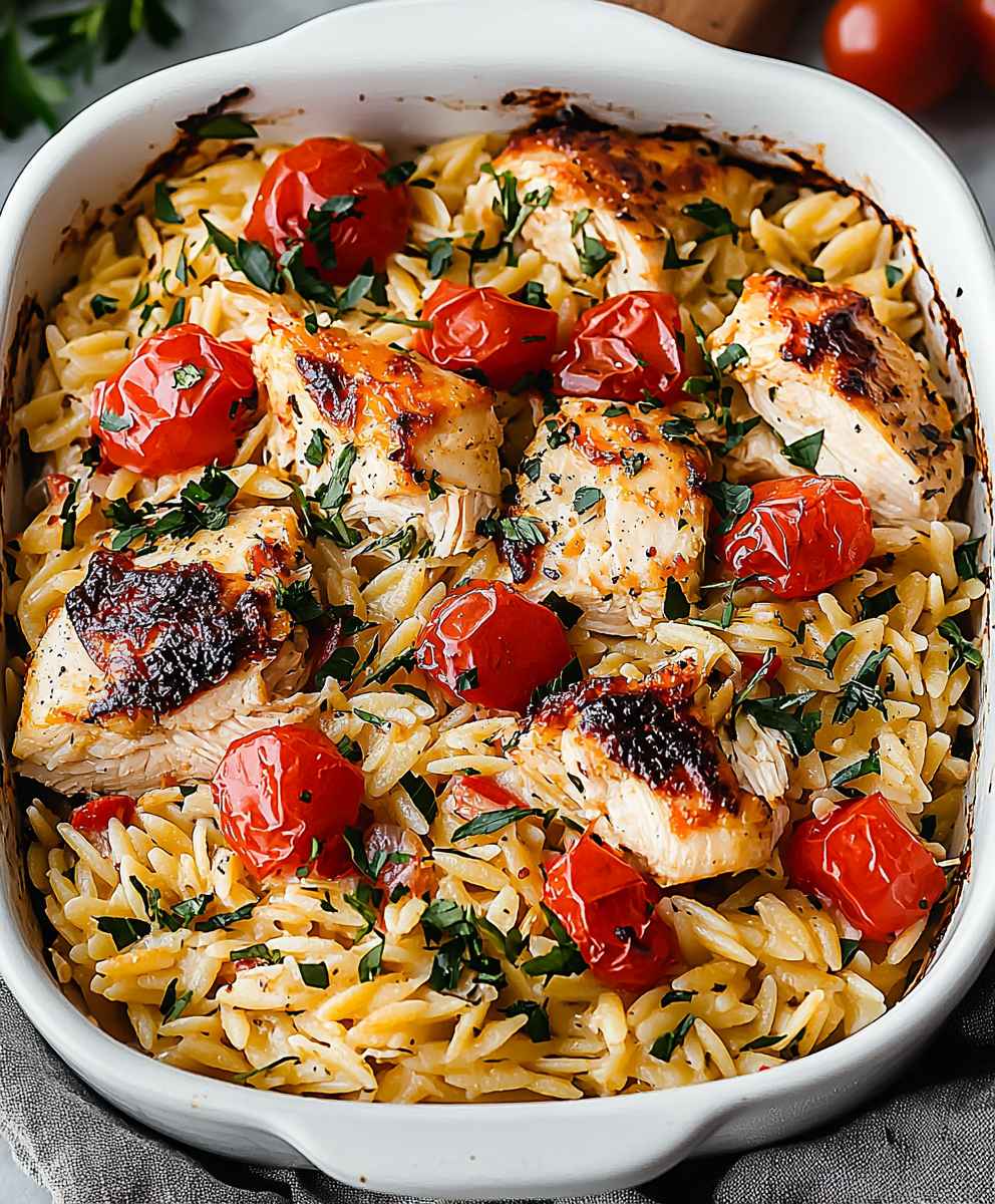 Chicken Orzo Bake