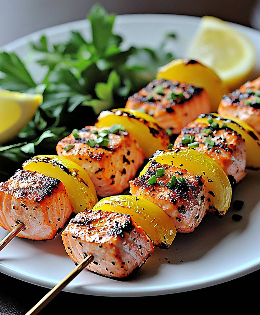 Salmon Kabobs Grill Oven