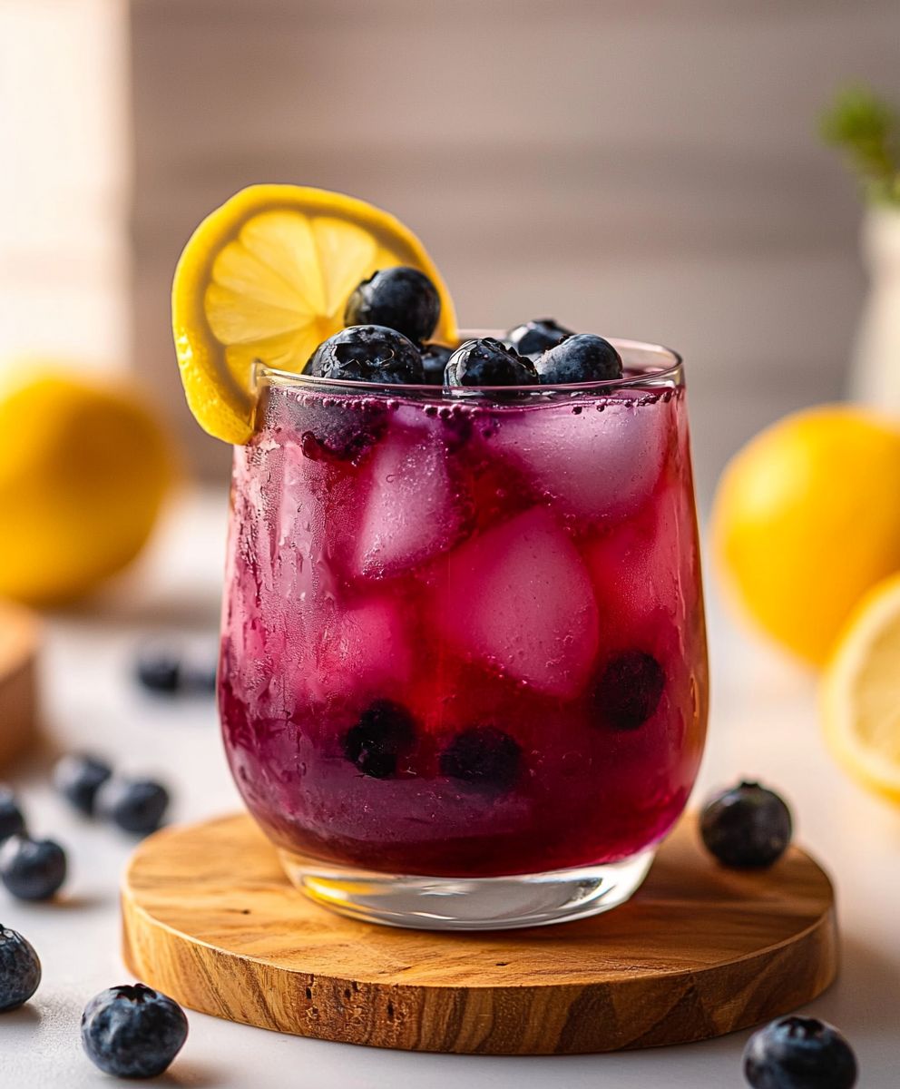 Blueberry tea lemonade
