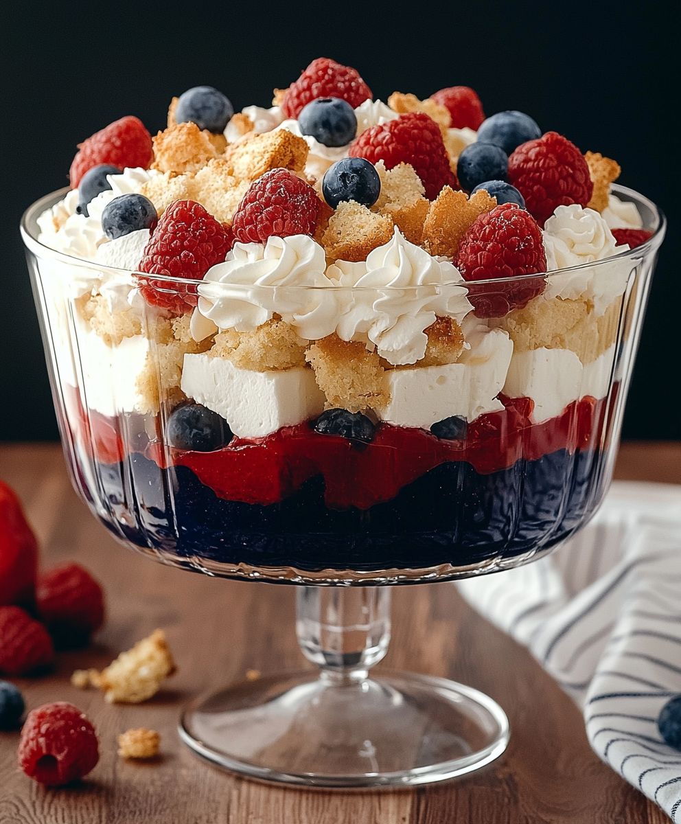 Red White Blue Trifle